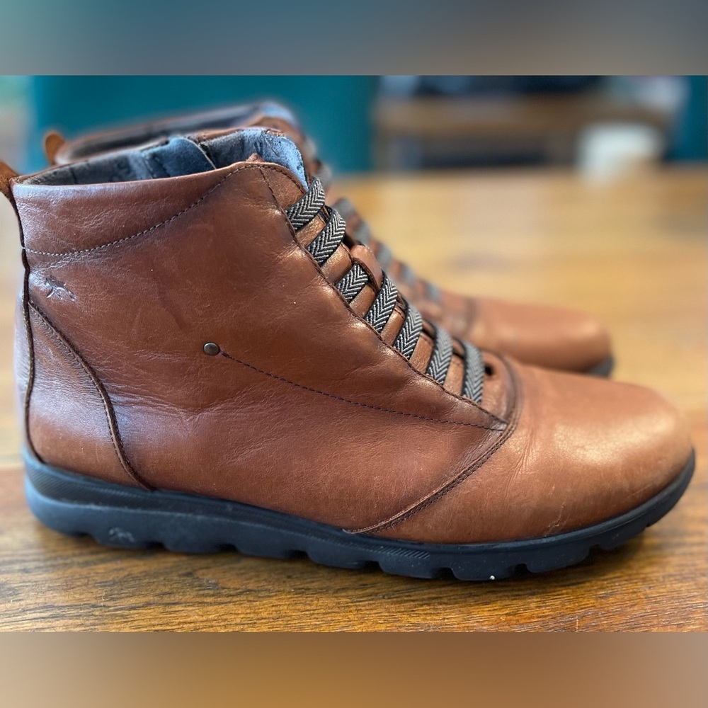 Fluchos | Susan Boots | Genuine Leather | Cognac | Women’s 39 / 8-8.5